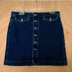 Loft Denim Mini Skirt
